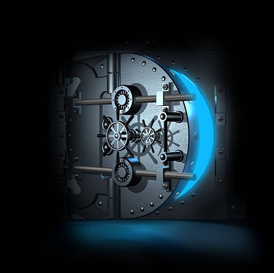 High-security vault door